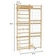 preview thumbnail 7 of 5, Neem Swedish Wall Ladder & Indoor Wooden Climber for Kids - Home Gym Playset - Natural - Neem 94.5 inches