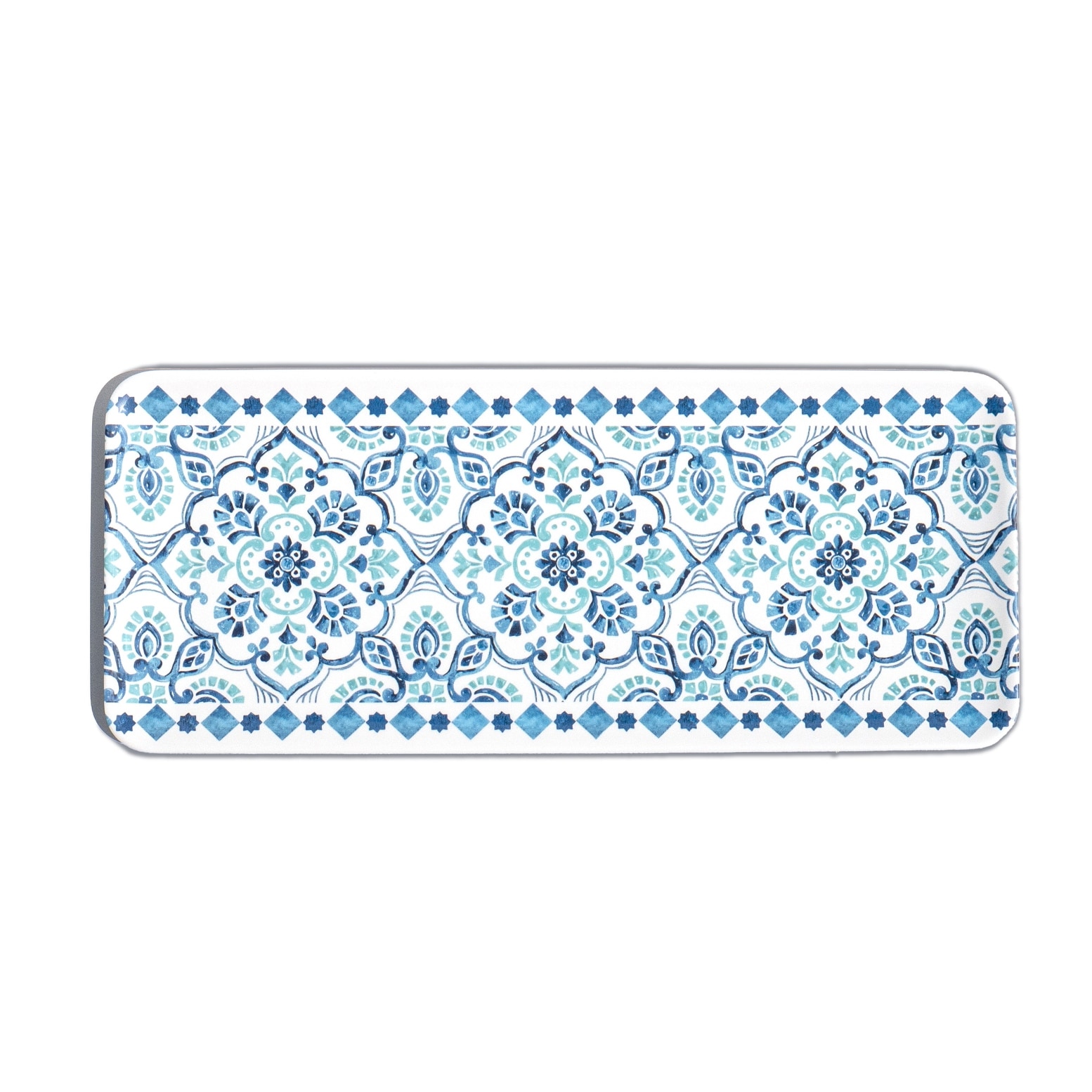 Abode Homewares Palazzo Tile Melamine Serving Platter - Multicolor - 17.8" x 7.5"