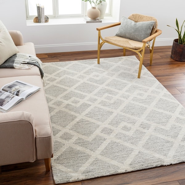 slide 2 of 14, Castellanos Modern & Contemporary Area Rug 2' x 3' - Light Gray