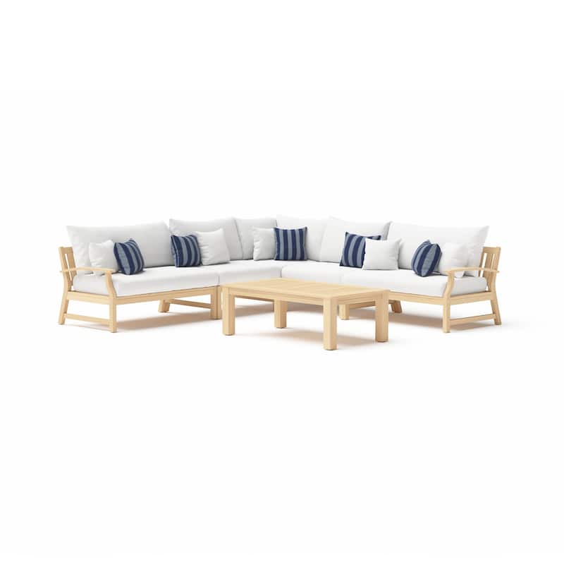 Kooper 6 Piece Sunbrella Outdoor Patio Sectional with Table