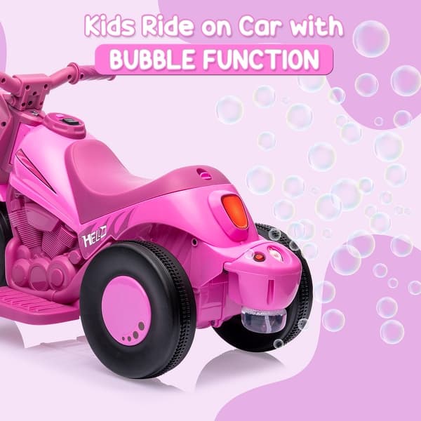slide 2 of 27, Kids Electric Motorcycle with Bubble Function