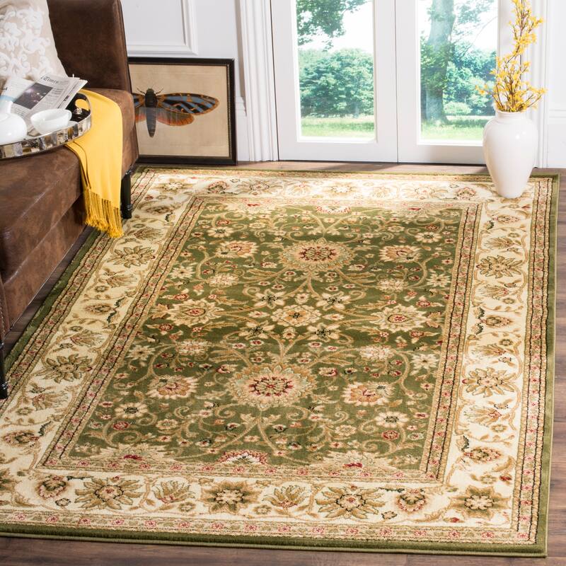 SAFAVIEH Lyndhurst Ambrogina Traditional Area Rug - 9' x 12' - Sage/Ivory