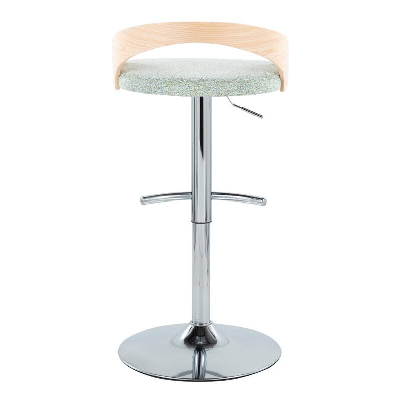 Carson Carrington Stavanger Adjustable Bar Stool with Rounded T Footrest (Set of 2)
