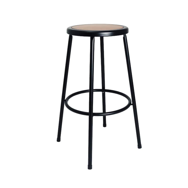 Hampden Furnishings Felix Collection Steel Science Stool, AssemblyReady - Black - Bar Height