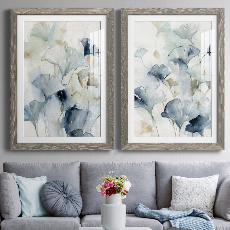 Indigo Ginkgo I-Premium Framed Print - Ready to Hang