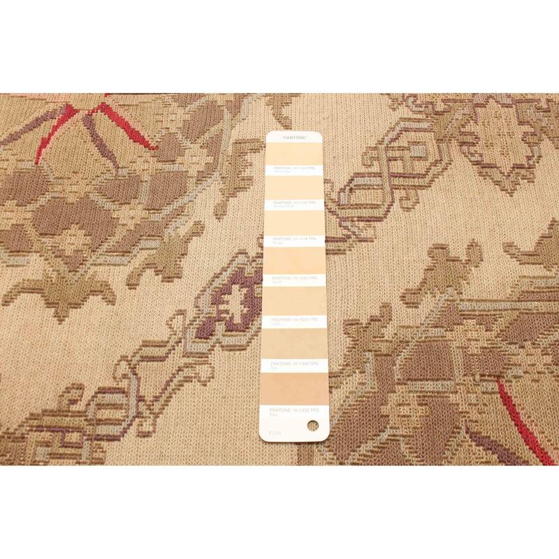 ECARPETGALLERY Flat-Weave Lahor Finest Beige Wool Tapestry Kilim - 2'6 x 11'8