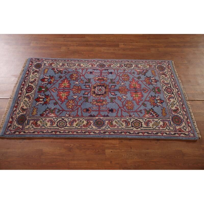 Heriz Serapi Oriental Accent Rug Handmade Wool Carpet - 3'0"x 4'11"