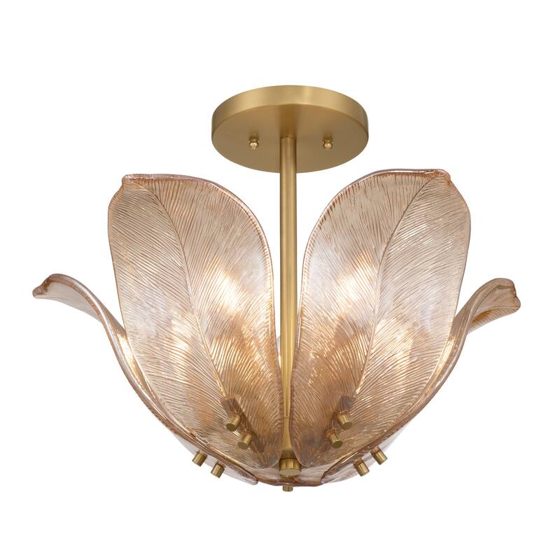 Metropolitan N2214 Orchid 5 Light 18" Wide Semi-Flush Bowl Ceiling