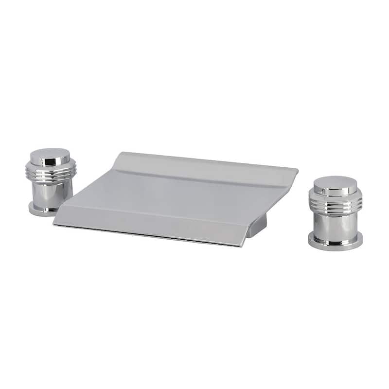 Kingston Brass LS224.MR Milano Deck Mounted Tub Filler - Polished Chrome
