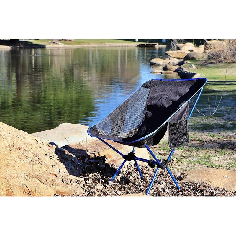Camping Chair, Lightweight, Backpacking Chair, Collapsible Foldable Chairs, Portable w/Carry Bag and Shoulder Strap