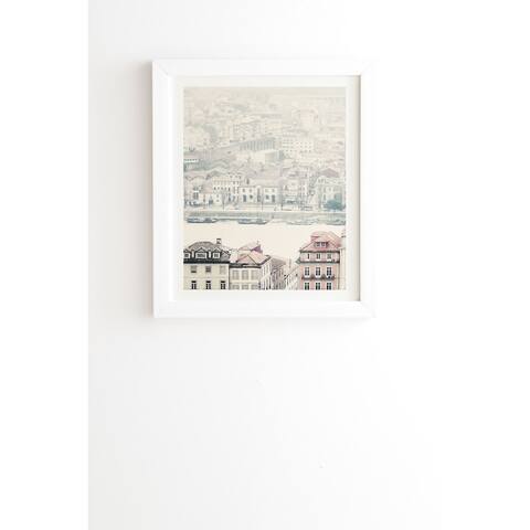 Deny Designs "Village on the River" Framed Wall Art - Multi-Color