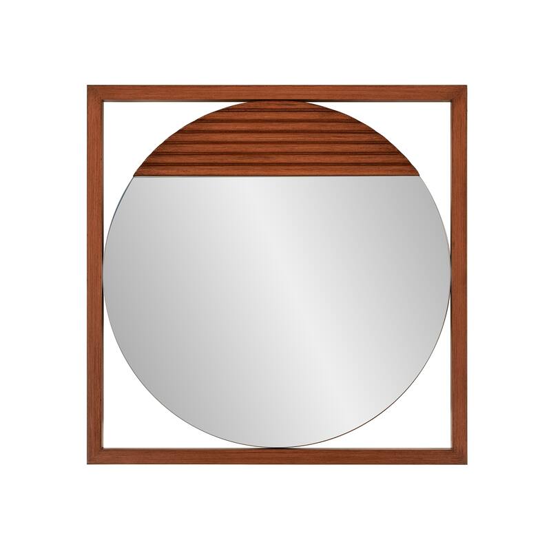 Dirken Wooden Framed Mirror - 1 x 20 x 20