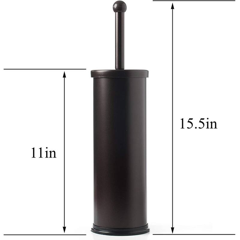 HUJI Rust Resistant Bronze Toilet Brush & Holder Set