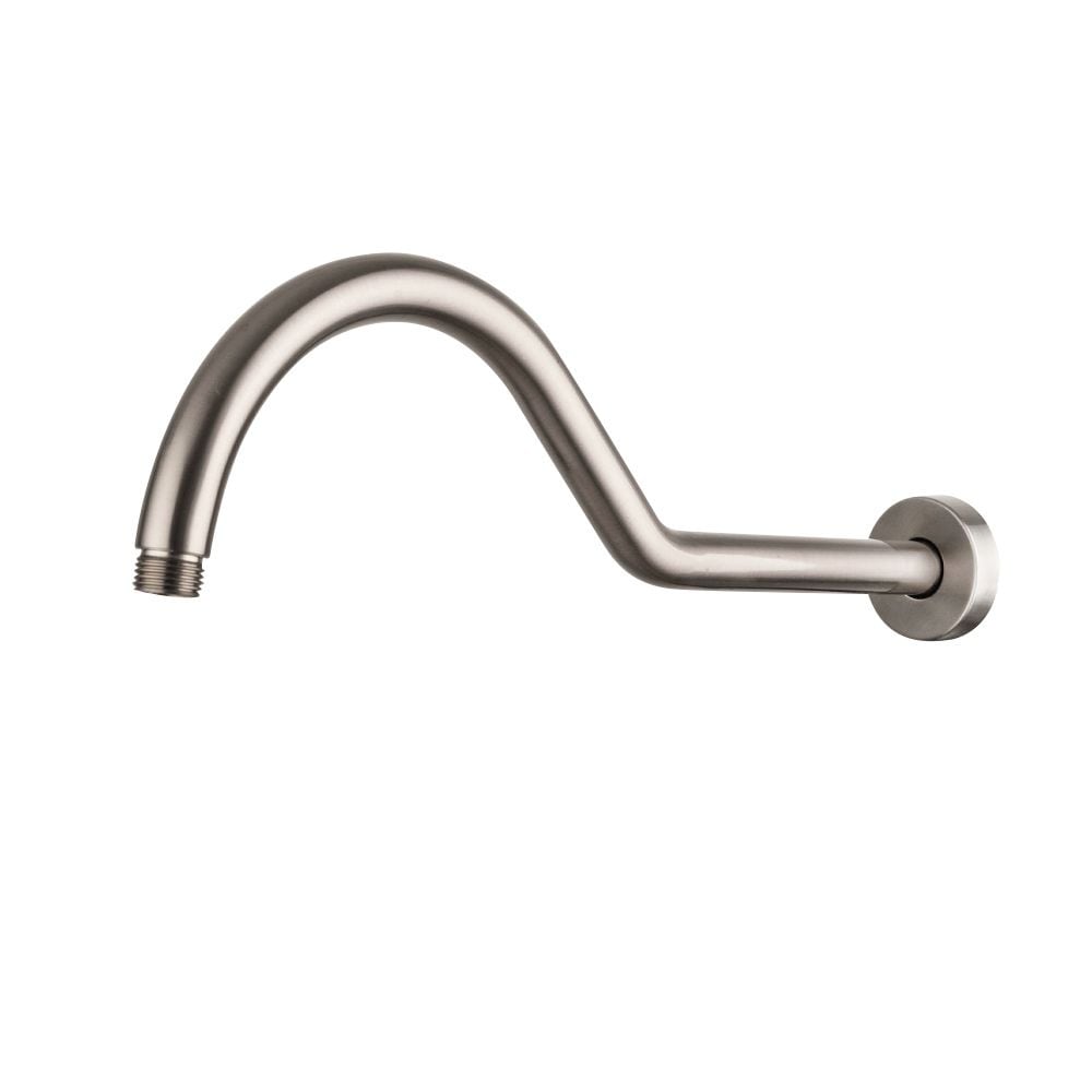 Stainless Steel S Style Shower Arm Extension Holder Bracket With Flange Bronze 