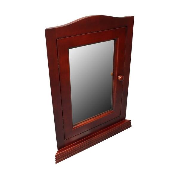 Shop Cherry Hard Wood Mirror Medicine Cabinet Organizer Corner