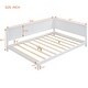 preview thumbnail 8 of 8, Full Wood Daybed with Mid-Century Modern Design for Bedroom or Living Room