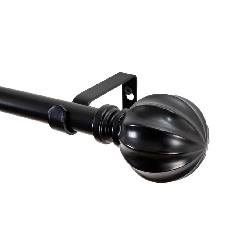 UTOPIA ALLEY 3/4 Inch Curtain Rod - Curtain Rods For Windows 48 to 86 Inch, Adjustable Drapery Rods