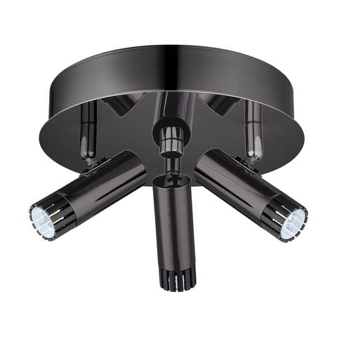 Eglo Lianello 4-light Black Chrome LED Track Light