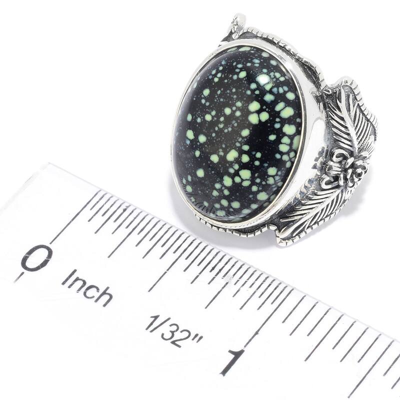 925 Sterling Silver Black New Lander Ring
