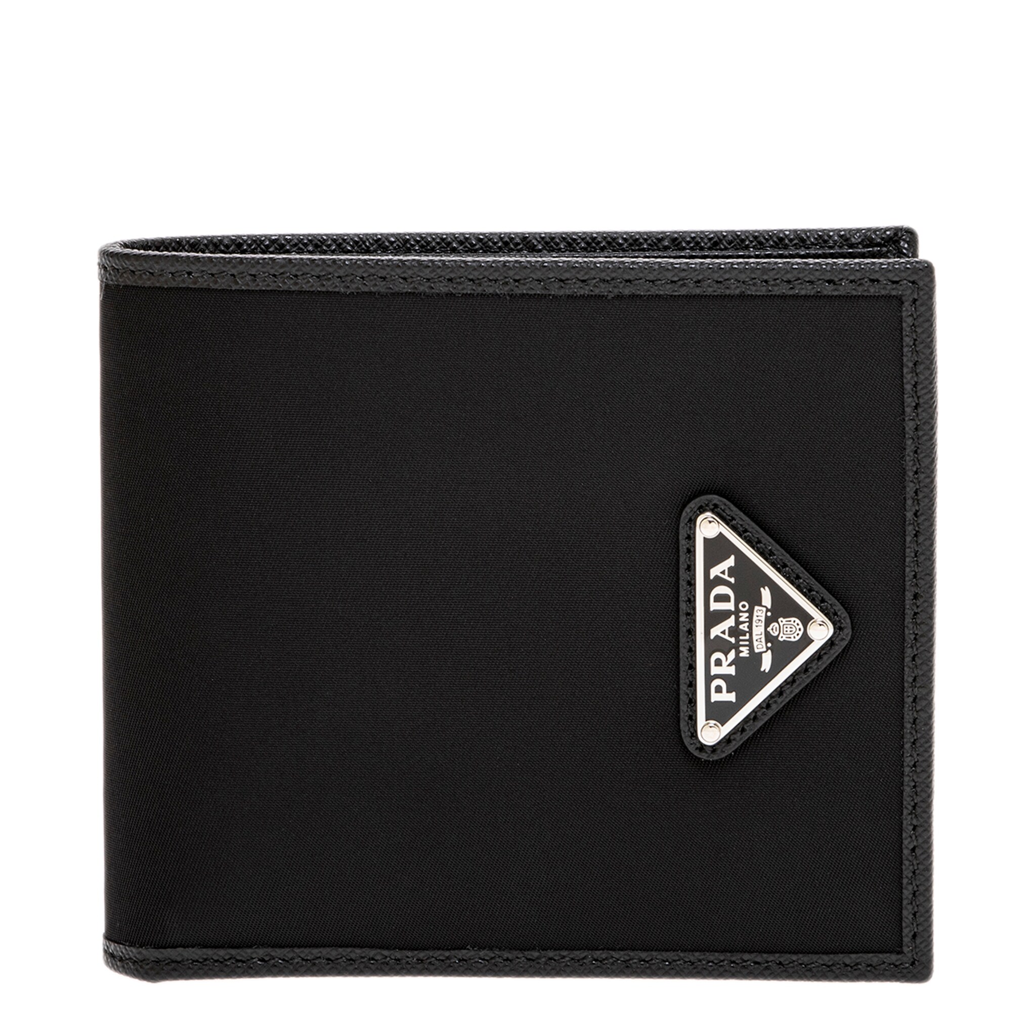 小物 PRADA Nylon triangle logo bifold wallet Prada-Men's-Triangle-Logo-Re-