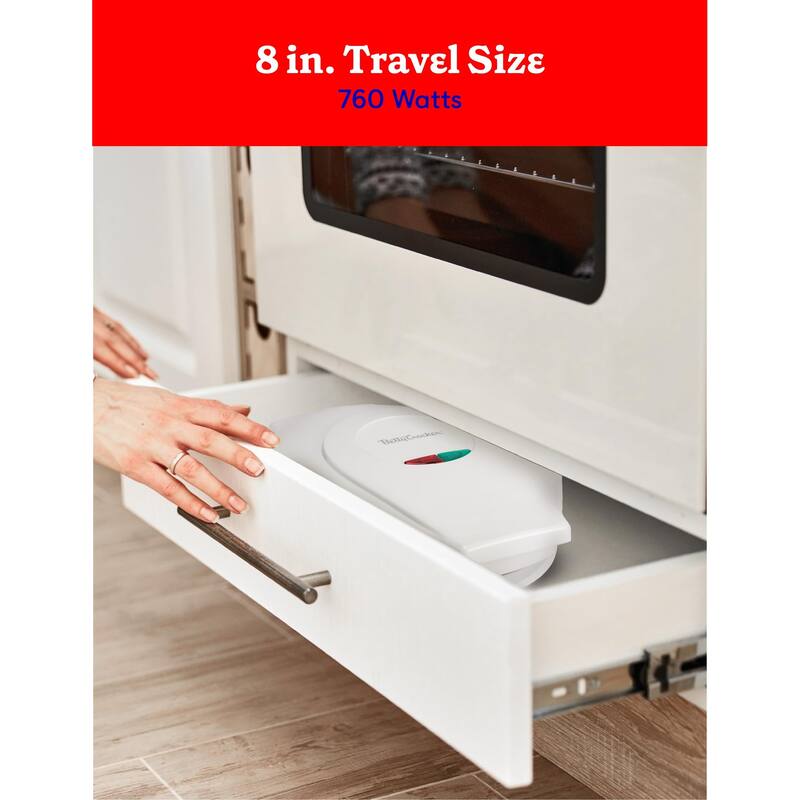 Betty Crocker 8" Travel Pizza Maker Plus, Indoor Electric Grill With Insulated Travel Bag