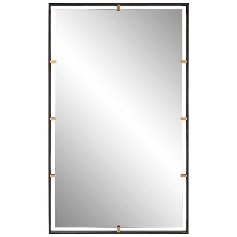 Uttermost Egon Rectangular Bronze Mirror - 29.875"x 50"