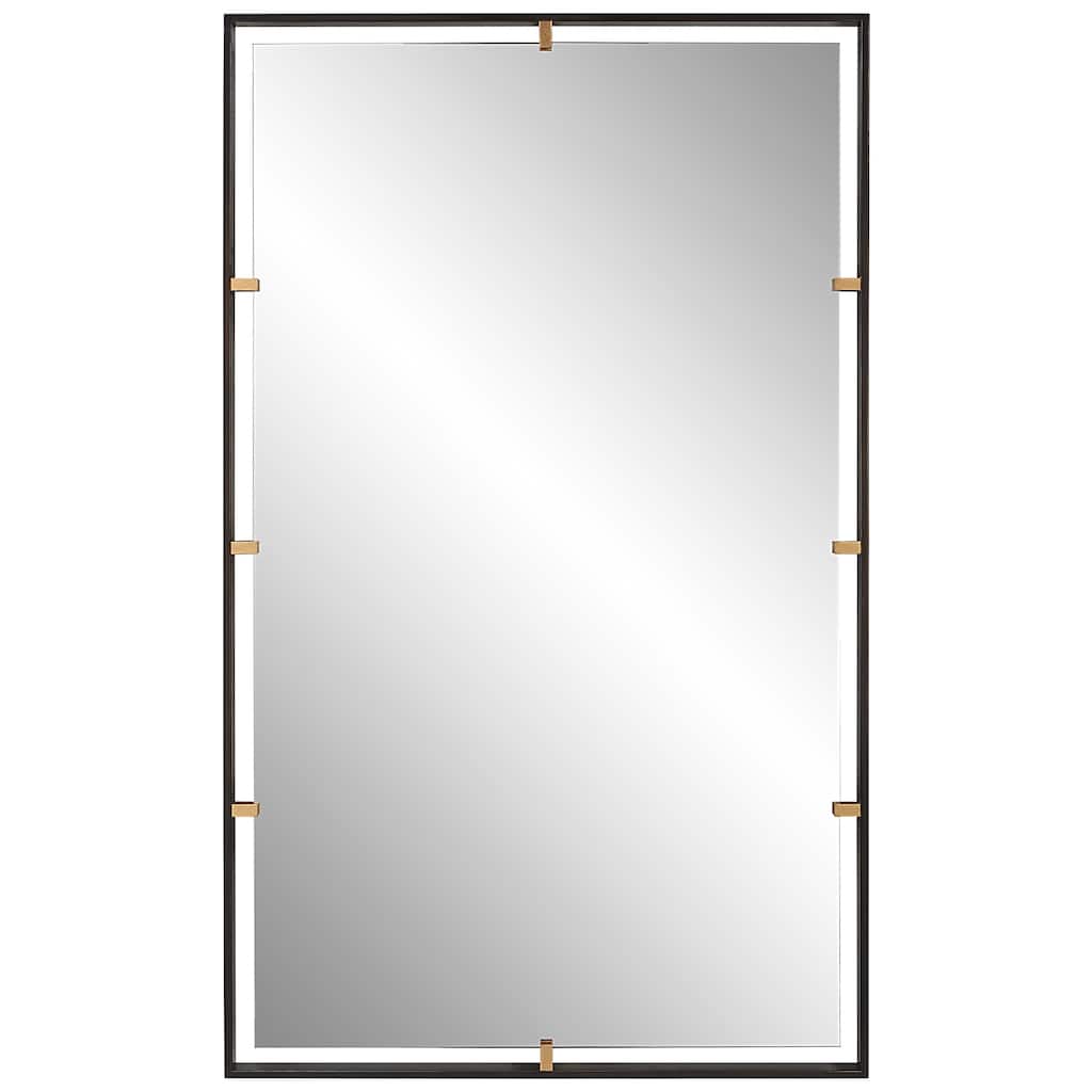 Uttermost Egon Rectangular Bronze Mirror - 29.875"x 50"