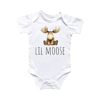 Little Moose - Baby Boy Girl Clothes Infant Bodysuit Funny Cute Newborn