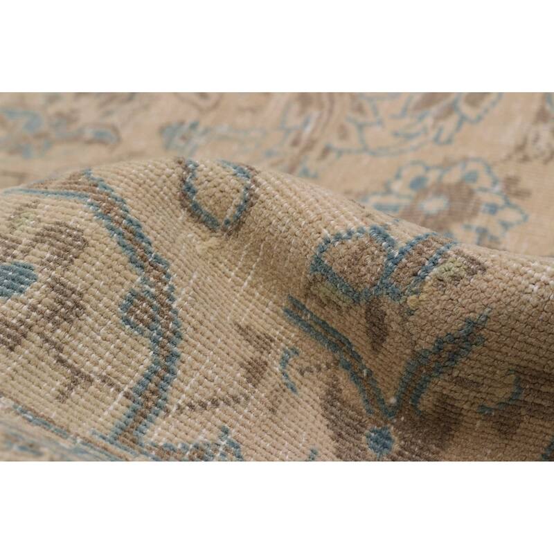 ECARPETGALLERY Hand-knotted Antalya Vintage Beige Wool Rug - 9'5 x 12'6