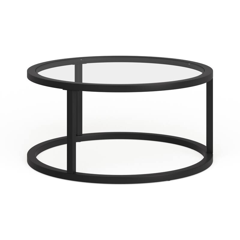 Silver Orchid Stossel Round Metal Coffee Table
