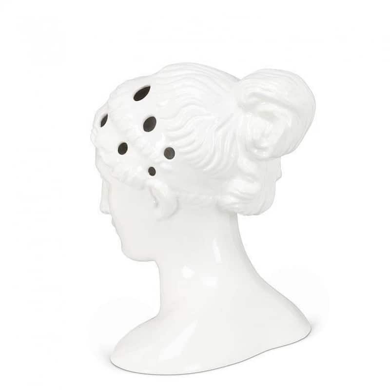 Woman Head With Holes For Blooms Vase