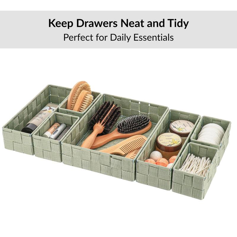 7-Piece Drawer Organizer Set - 10.5 L x 8 W x 2.5 H