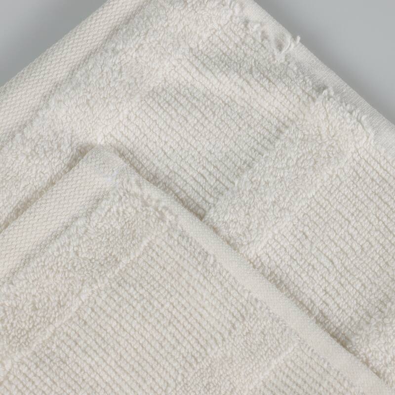 Superior Roma Cotton Ribbed Soft Highly Absorbent Hand Towel Set of 6