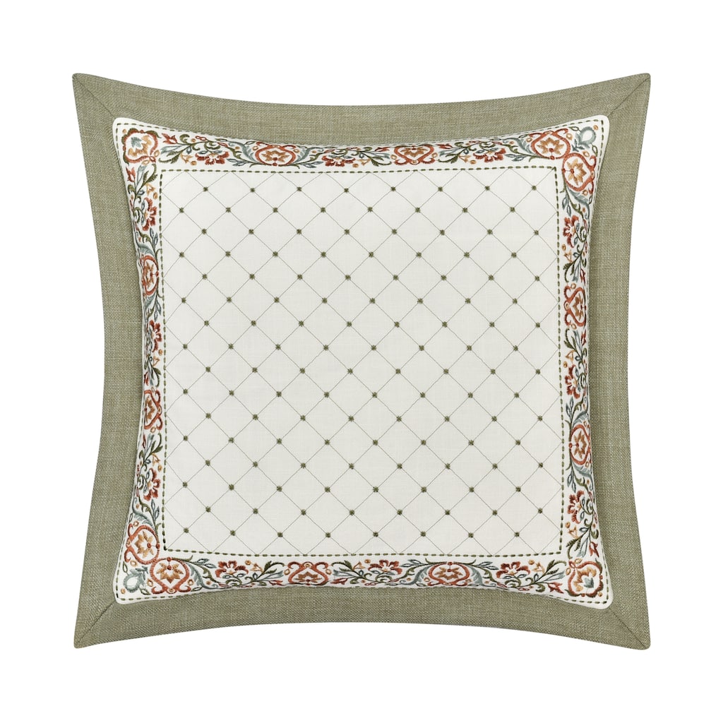 J. Queen New York Athena 18" Square Decorative Throw Pillow