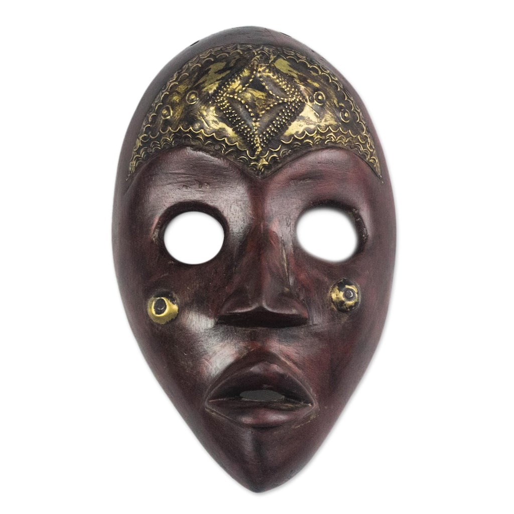 Novica Handmade Male Dan African Wood Mask
