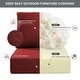 preview thumbnail 18 of 121, Gymojoy 24"x22"x6" Patio Thick Cushions & Pillows Set - Deep Seat Indoor/Outdoor Water & Fade Resistant