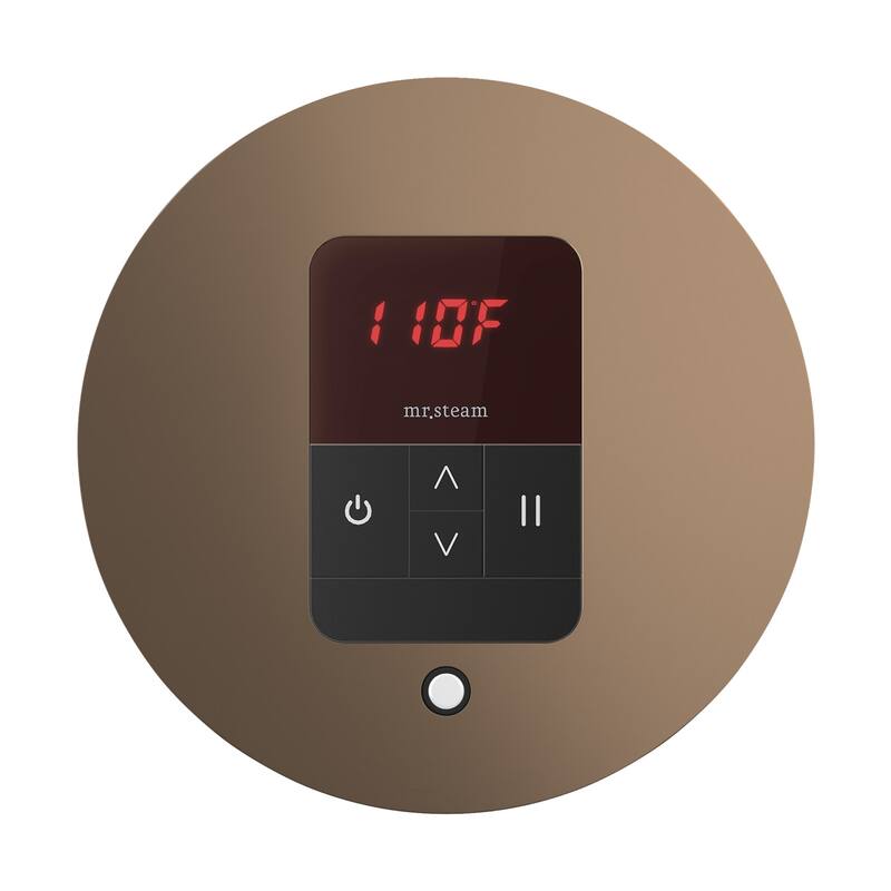 Mr Steam ITRD Itempo Round Steam Shower Control and Steamhead - Nouveau Bronze
