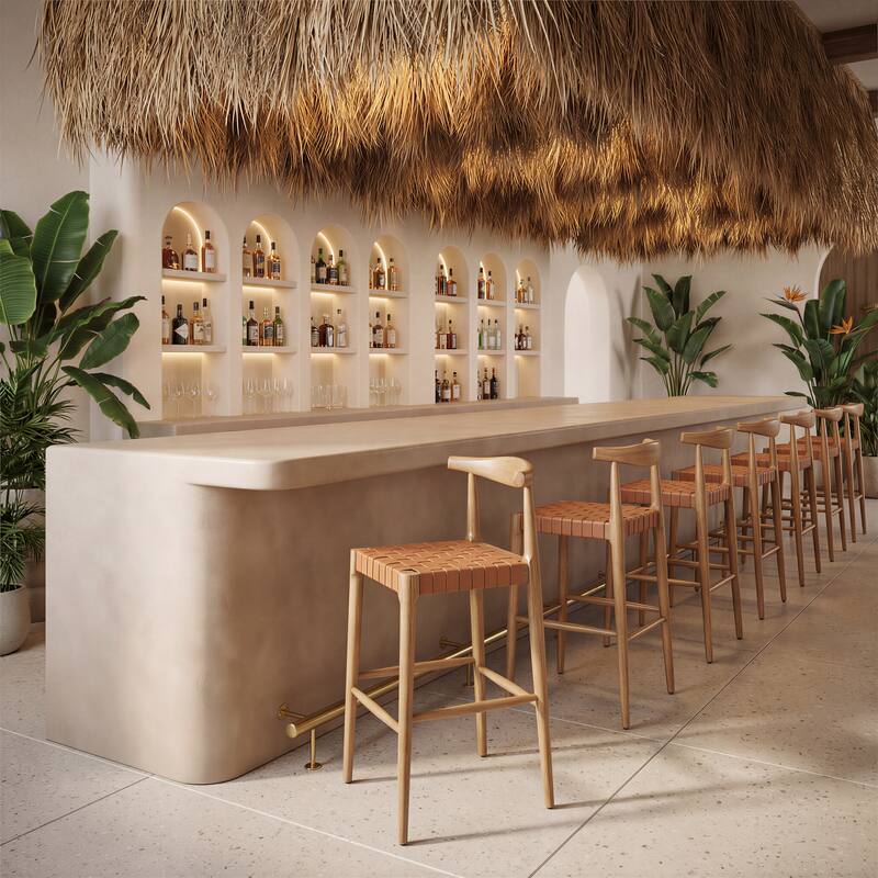 Bandani Barstool Tan - Tan