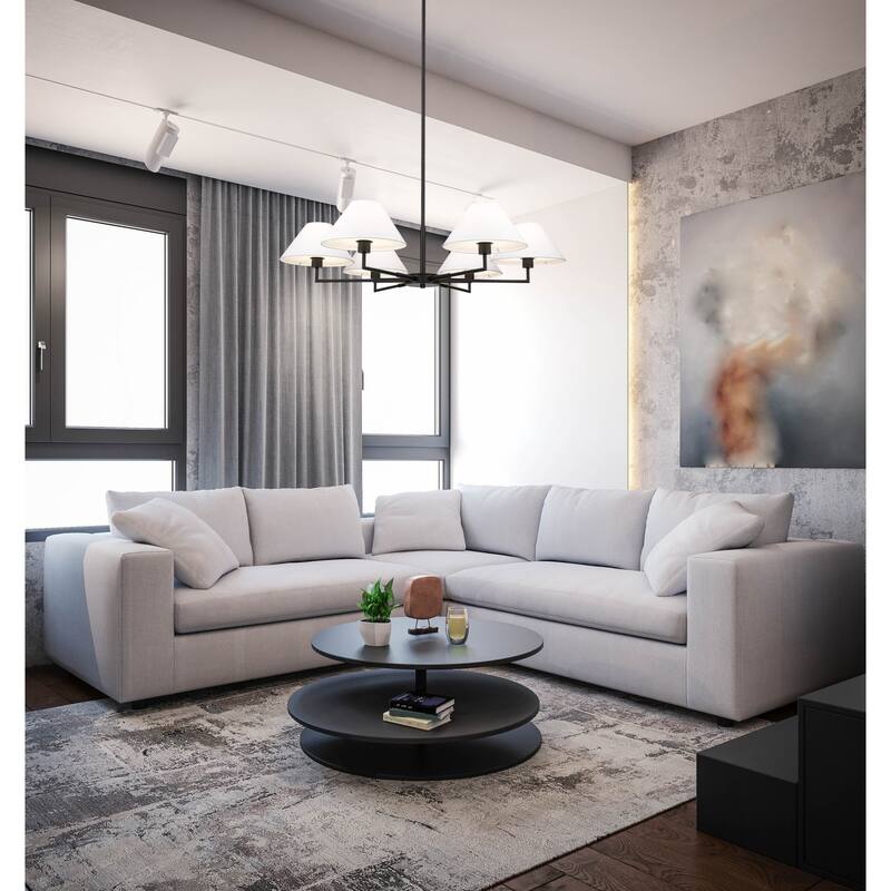 Z-Lite 744-44R Leila 6 Light 44" Wide Chandelier