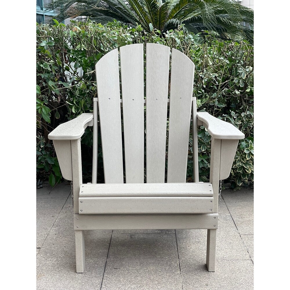 Benefiel plastic top folding adirondack chair