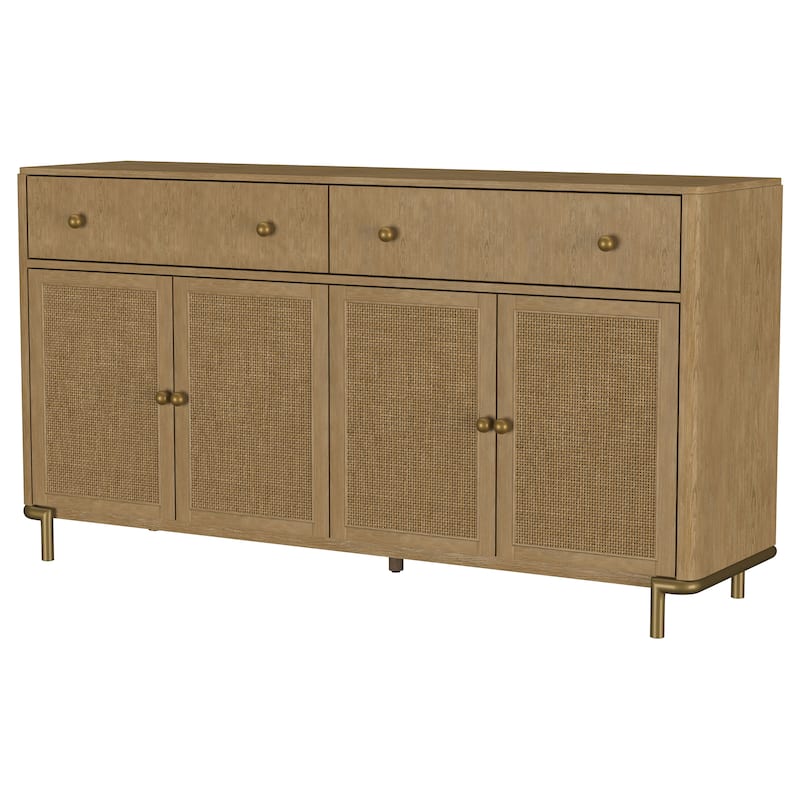 Arini 2-drawer Cane Door Dining Sideboard Server - 65.00'' x 18.00'' x 34.50''