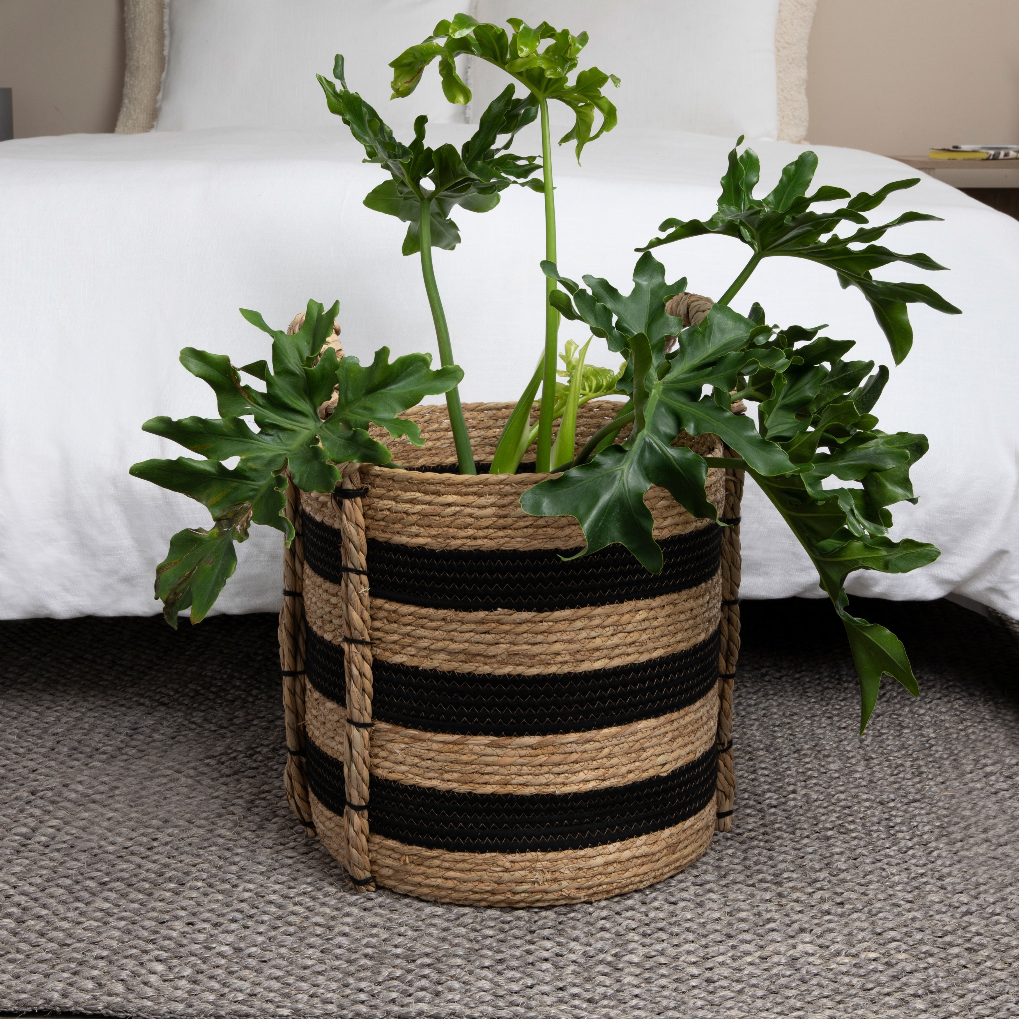 Decorative Terra Braid Grass Storage Basket