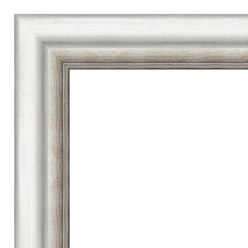 Salon Silver Narrow Framed Natural Corkboard Bulletin Board