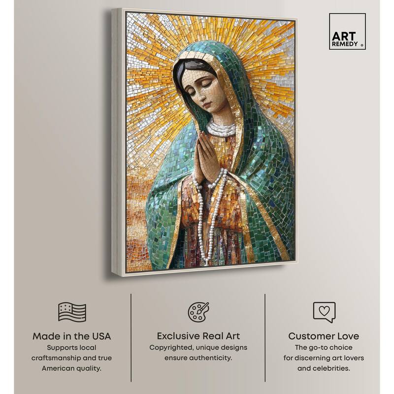 Tessellated Tepeyac Vision Canvas by Art Remedy