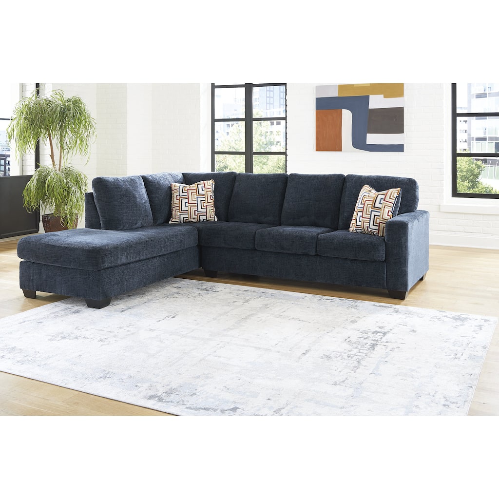 Signature Design by Ashley Aviemore 2-Piece Sectional with Chaise - 110"W x 90"D x 37"H