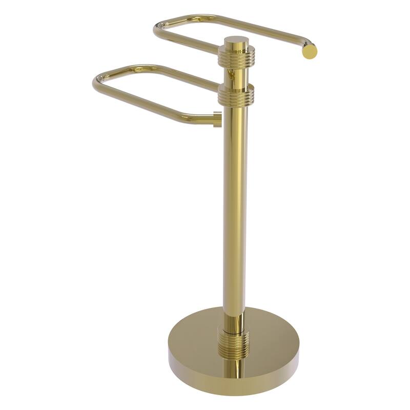 Allied Brass Free Standing Two Arm Guest Towel Holder Bed Bath