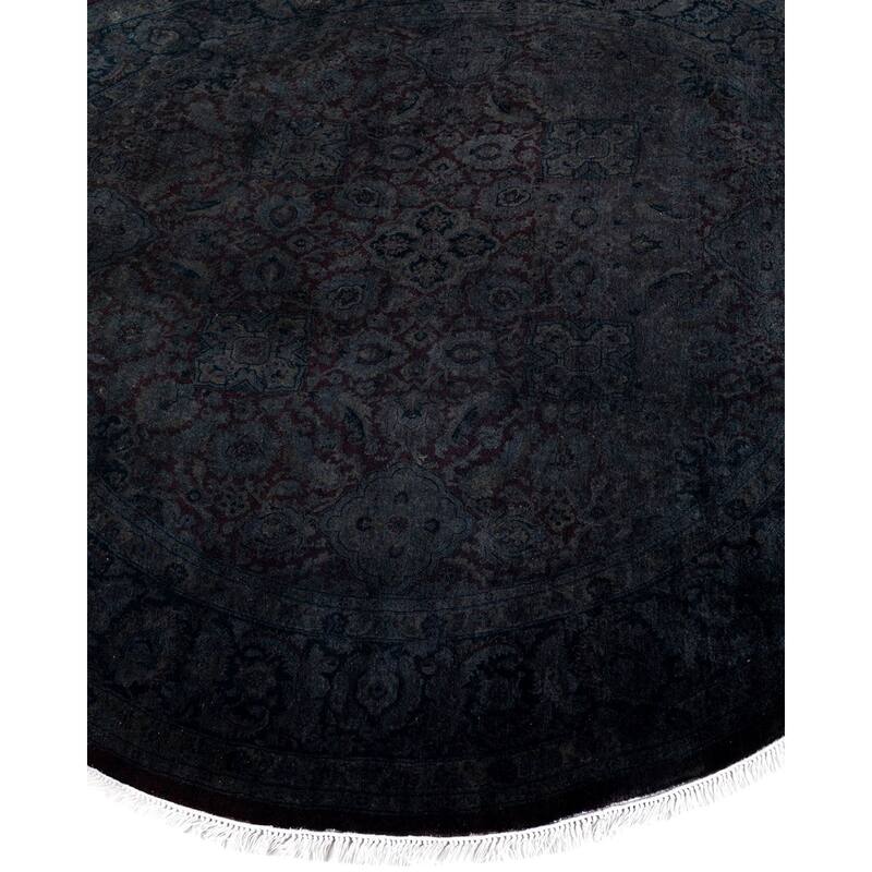 Fine Vibrance One-of-a-Kind Hand-Knotted Area Rug - Brown, 6' 1" x 6' 1" - 6' 1" x 6' 1"