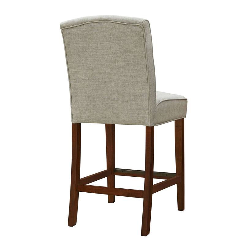 Madison Park Misha Tan Tufted Counter Stool