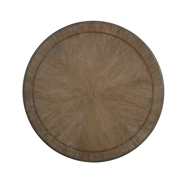 Caelum Farmhouse White Solid Wood 5-Piece Round Dining Set by The Gray Barn