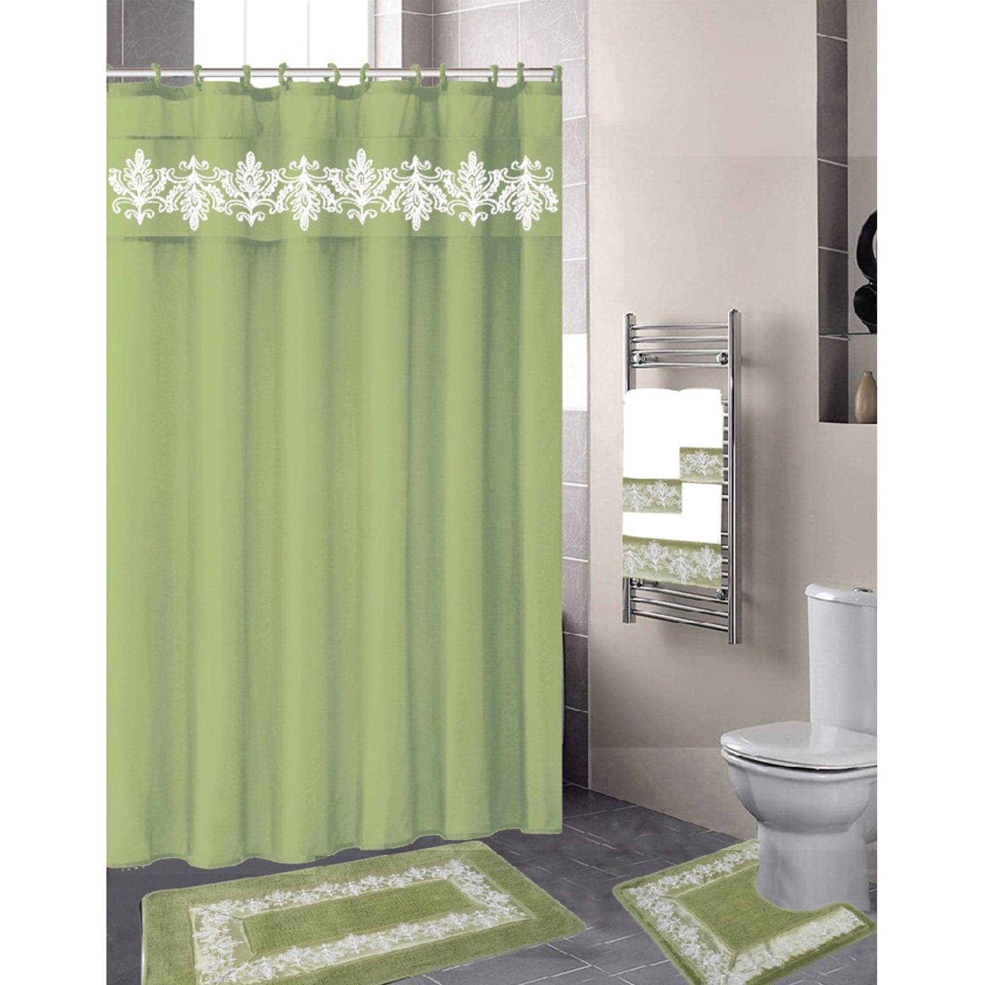 Shower curtain towel sets 2025